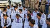 Bhopal: Intern doctors continue protest near CM residence, demand stipend hike to ₹30,000