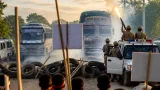 Clash at Assam‑Arunachal border as Mising‑led blockade halts traffic; AP police fire warning shots
