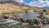 First rock check dam on Indus commissioned near Upshi to boost water security in Ladakh