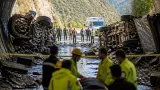 Four killed, six hurt as two trucks collide head‑on inside Hanogi Tunnel in Mandi