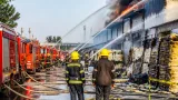 Major mattress-factory blaze in Jalandhar: 12 workers rescued, 10 fire tenders battle flames