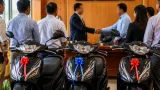 UCO Bank hands over scooties to DC office in Kohima under CSR programme