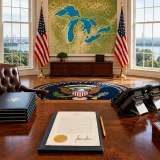 Trump signs order to rename Lake Ontario 'Lake America' amid tariff spat with Canada