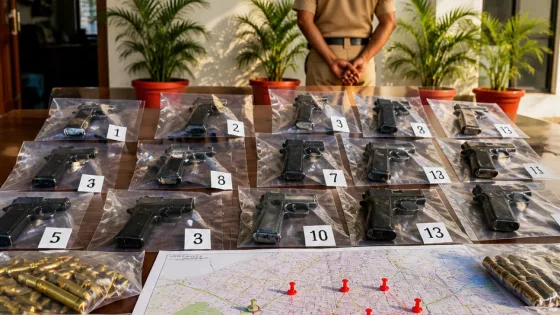 Amritsar police dismantle six illegal arms networks; eight arrested, 13 pistols seized