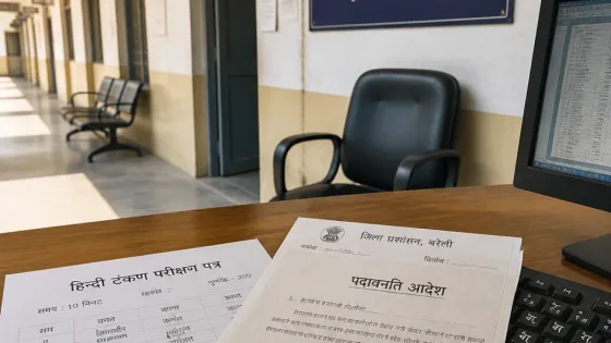 Bareilly DM demotes junior assistant to peon after three failed Hindi typing tests