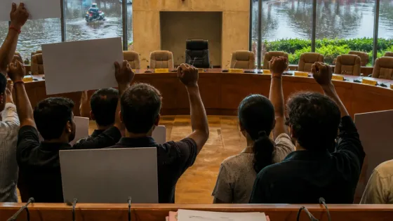 Chandigarh councillors clash over hurried passage of development agendas, waterlogging raised
