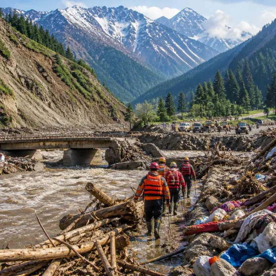 Himalayan ‘mountain tsunami’ flood exposes gaps in regional preparedness as rivers swell in India
