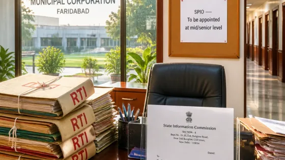 Faridabad MC told to appoint senior officers as SPIOs after RTI lapse, commission advises
