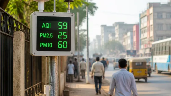 Hubballi air quality moderate; Deshpande Nagar records AQI 59, PM2.5 at 25