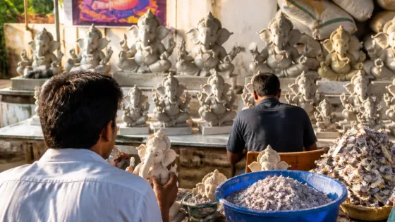 Hubballi artisans switch to lightweight paper Ganeshas as eco alternative gains ground