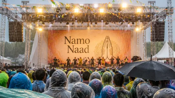 Jamnagar sees rain-soaked Namo Naad as MP Poonamben dances with thousands