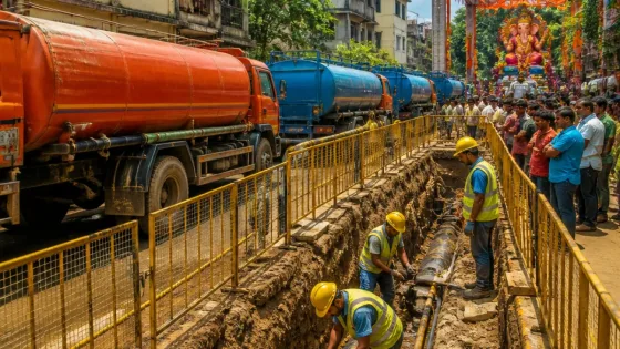 Kolhapur faces citywide water cuts as KMC repairs 700mm main pipeline