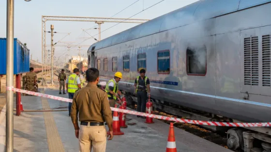 Minor fire in inspection coach at Jabalpur station; committee formed to probe