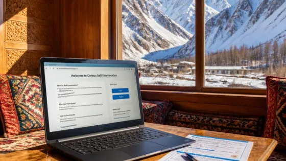 MP Mohmad Haneefa completes self-enumeration as Kargil opens Census-2027 online window