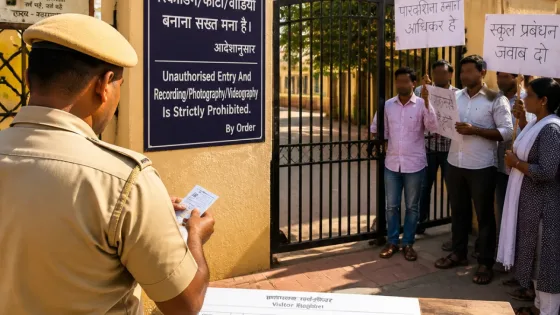 Rajasthan bars unauthorised entry and social‑media recording in government schools; Congress protests