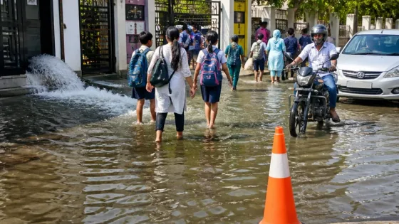 Rajkot residents report persistent waterlogging near Ambika Township; schools, motorists affected