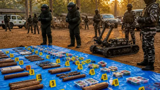 Security forces seize large Maoist explosives cache in Sukma; two forest dumps recovered in August