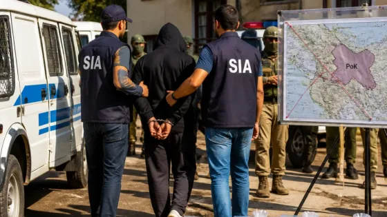 SIA Kashmir arrests absconding suspect in narco‑terror probe; links to PoK handlers alleged
