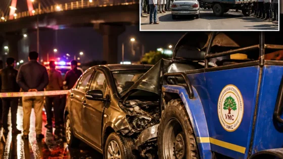 Vadodara: Drunk-driving crash near Lal Baug Bridge, villagers block road after Maneja collision