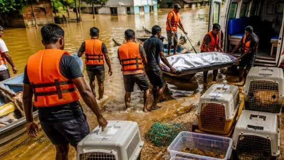 Week‑long rescue operation saves about 200 animals from Veligonda submergence zone