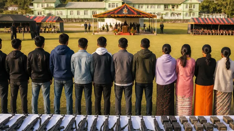 46 KCP‑Taibanganba cadres surrender arms in Imphal under revised rehabilitation policy