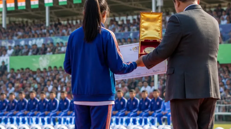Abhista Basnett Receives Sikkim State Gold Award, ₹5 lakh Cash Prize for Football Achievements