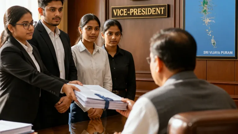 ABVP delegation presents memorandum to Vice‑President seeking Central University for Andaman & Nicobar
