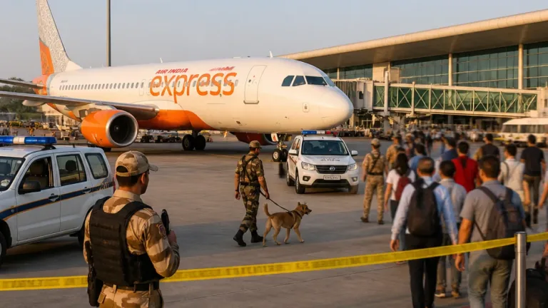 Ahmedabad airport handles Dammam–Delhi Air India Express diversion after bomb threat