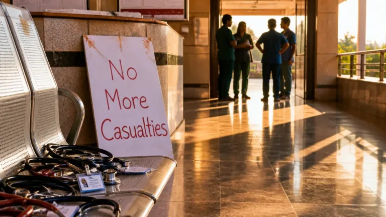 AIIMS Jodhpur resident doctors begin indefinite strike after colleague's death; inquiry panel formed