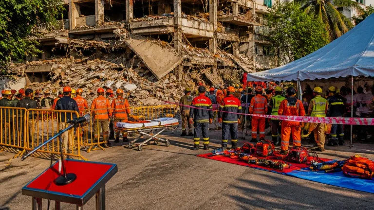 Amit Shah Cancels Goa Visit as Five‑storey Satya Niketan Building Collapses; Rescue Ops Underway