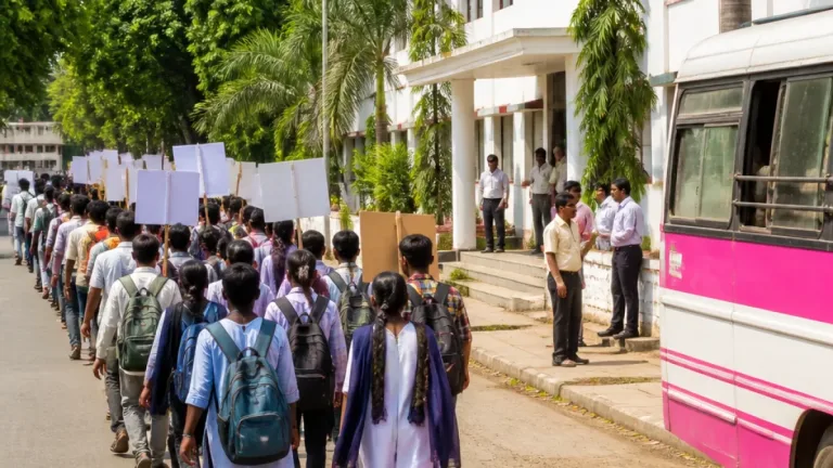 Amravati tribal students begin march on foot to Yavatmal, administration holds talks