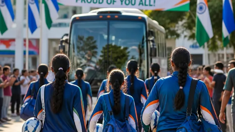 Andaman & Nicobar's first U-17 girls team departs for 65th Subroto Cup in Delhi