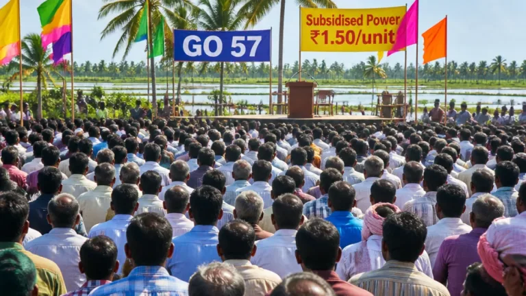 AP issues GO 57: Eligible aqua farmers to get power at ₹1.50 per unit with no area cap