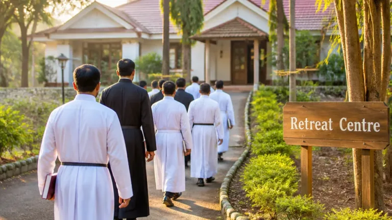 Asansol clergy take part in five-day retreat at Raiganj centre to renew vocation