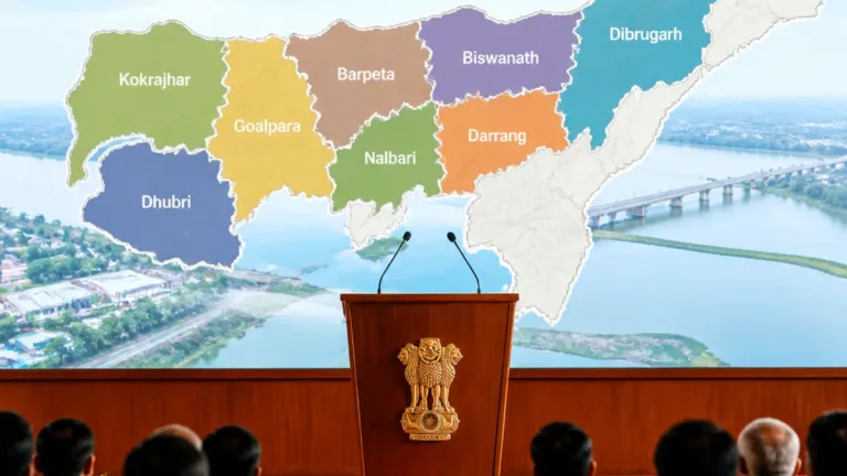 Assam CM Announces ₹1.5 Lakh Crore Infrastructure Push, Eight New Co‑districts and Social Measures