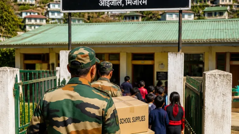 Assam Rifles lends support to Ephatha Special School in Aizawl