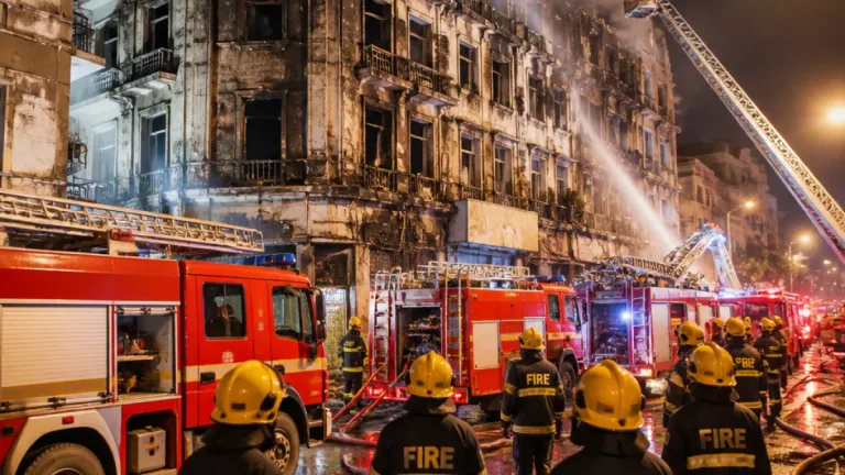 At least nine dead, six injured as major blaze sweeps Free School Street hotels in Kolkata