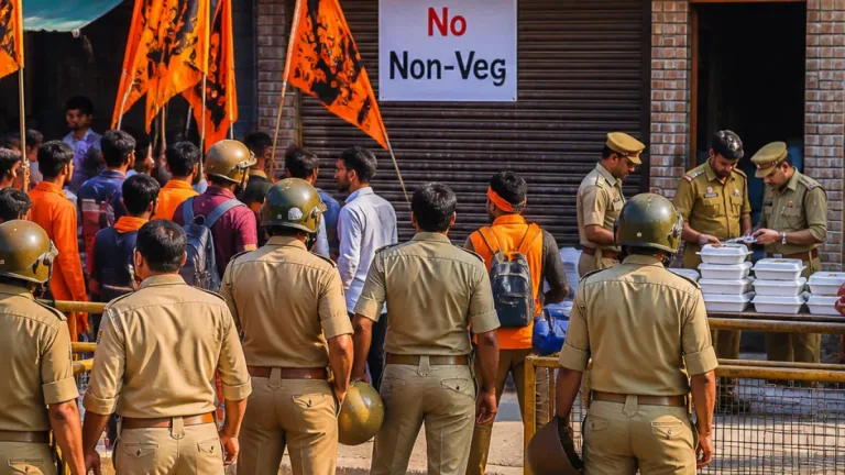 Bajrang Dal protests sale of chicken biryani in Saharanpur’s Deoband during Sawan pilgrimage