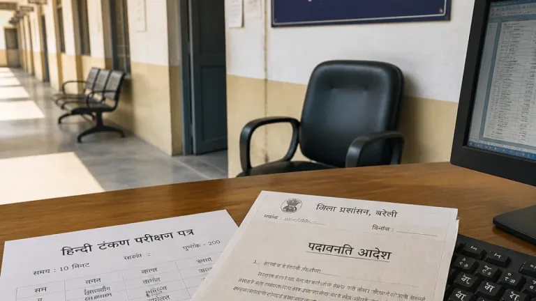 Bareilly DM demotes junior assistant to peon after three failed Hindi typing tests