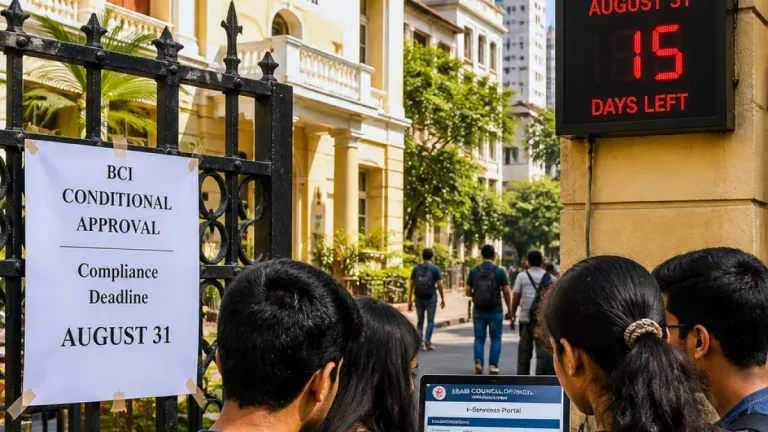 BCI grants one-time conditional approval to Maharashtra law colleges; deadline set for Aug 31