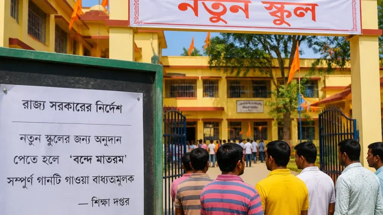 Bengal to get 1,000 Vidya Bharati schools in a year, CM Adhikari says; aid threat over Vande Mataram