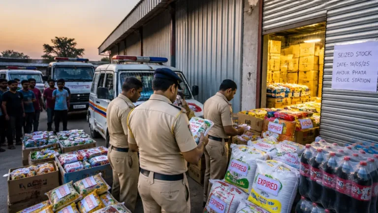 Bhiwandi warehouse owner, four booked after raid finds expired food stock worth ₹10.31 lakh