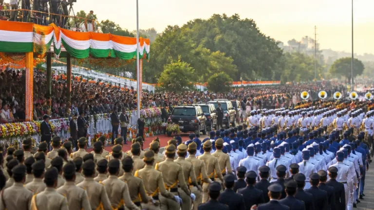 Bhubaneswar holds full-dress rehearsal for 80th Independence Day; 51 contingents march at Mahatma Gandhi Marg