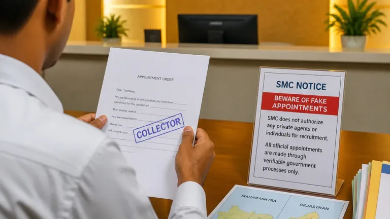 Bogus appointment letter bearing Collector’s stamp exposed at Surat’s Tapi Bhavan