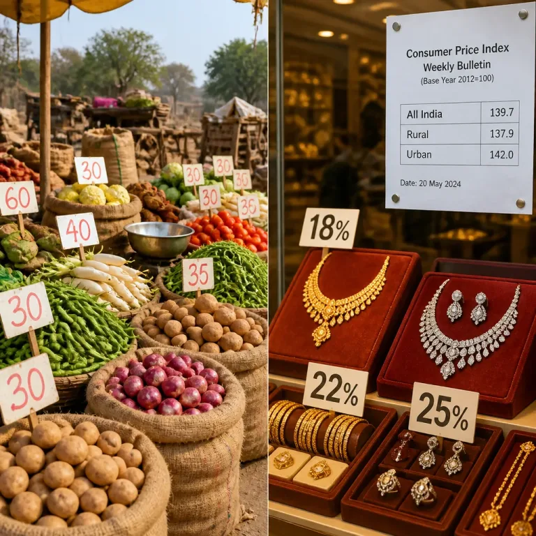 India's retail inflation edges up to 4.45% in July as food costs stay firm