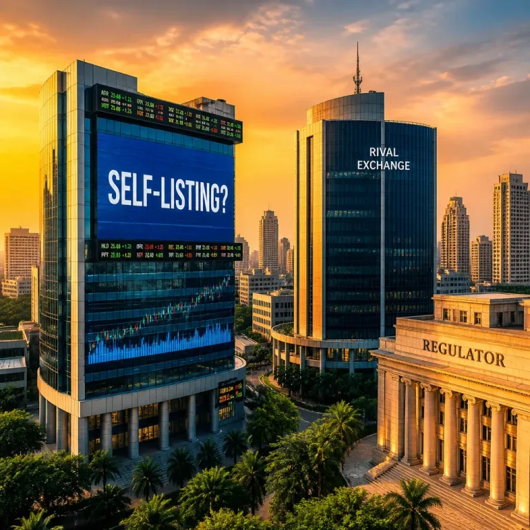 NSE chair says self-listing feasible; final call rests with Sebi