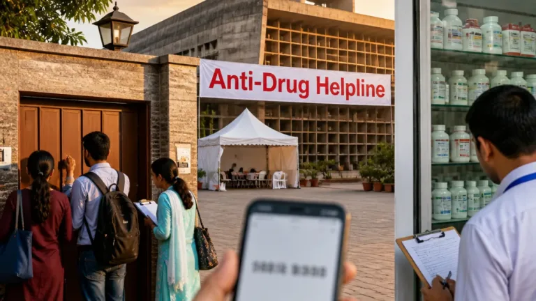 Chandigarh administration starts dedicated anti‑drug helplines; door‑to‑door survey, stricter drug sale checks planned