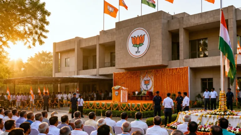Chandigarh BJP office ‘Kamalam’ hosts Independence Day event with senior leaders attending