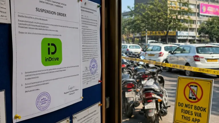 Chandigarh suspends inDrive licence for six months over regulatory non‑compliance