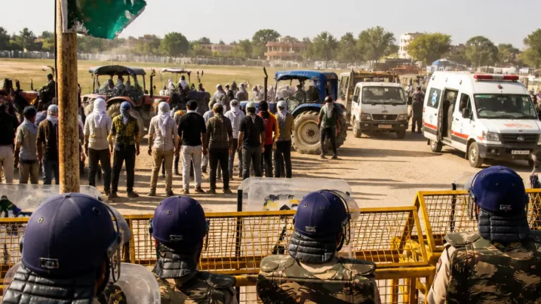 Clash at Hansi Independence Day event: SP, DSP hurt as protesters demand arrest in dairy operator killing